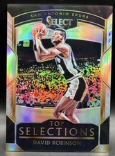 2018-19 Panini Select Top Selections Silver Prizm David Robinson 48/99 NM Spurs