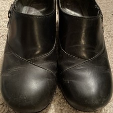 DANSKO Black Leather Loafer Size EU 39