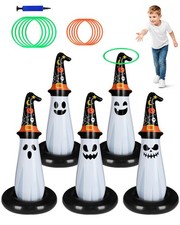 5Pcs Inflatable Halloween Ghost Ring Toss Game,Halloween Games for Kids,Adult...