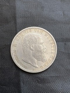 2 Mark 1905 Kaiserreich / Königreich Württemberg / besseres Jahr / Silbermünze
