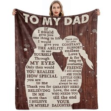 Gifts for Dad from Daughter to My Dad Blanket Best Gift for Fathers Day Birthday