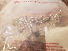 American Girl Tiara Headband for 18in Dolls - Silver with Flowers New in Package