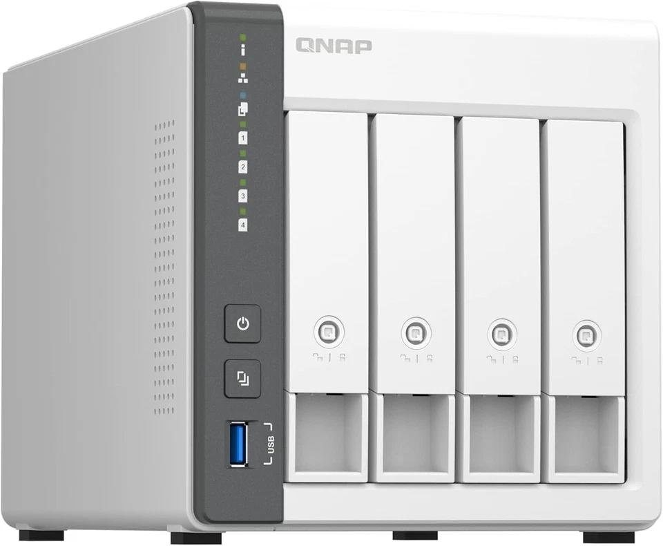 QNAP TS-433-4G 4-Bay NAS, ARM 4-core Cortex-A55 2.0GHz processor, 4 GB RAM Enclo - Image 4 of 4