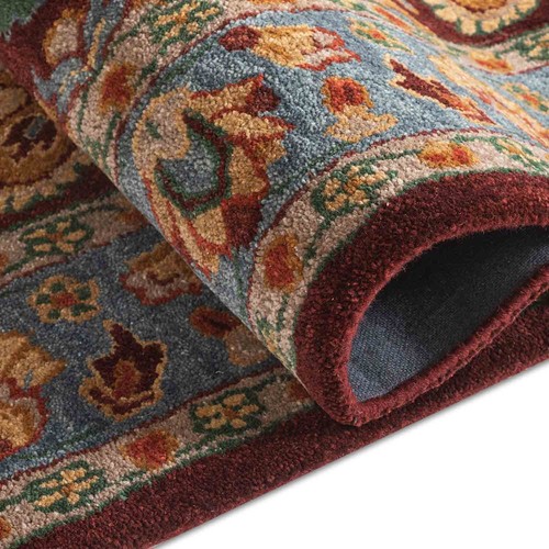 100% Handmade Tufted Traditional Adeline Style Woolen Area Rugs Carpet All Size - Picture 6 of 11