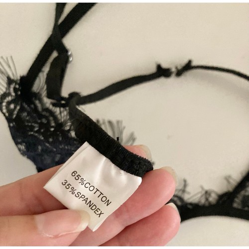 Black Eyelash Lace Bralette - Size Small - NWOT - Picture 4 of 6