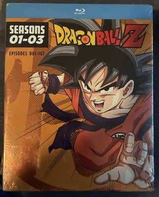 Dragon Ball Z Seasons 01-03 Episodes 001-107 (Blu-ray Box Set) With Slip Cover