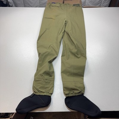 Hodgman Waist Fishing Waders Mens Large Green Nylon Stockingfoot Wadelite 13509