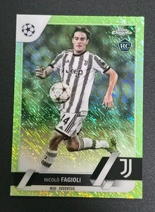 2022-23 Topps UCC Chrome #53 NICOLO FAGIOLI Neon Green Shimmer /399