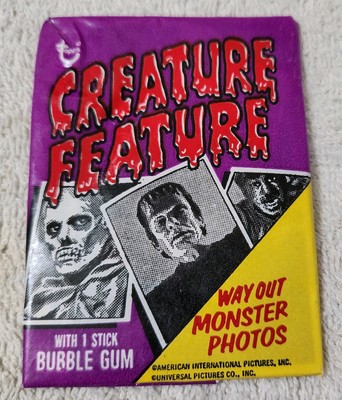 1973 Topps Creature Features ''Frankenstein'' Wax Fun Pack