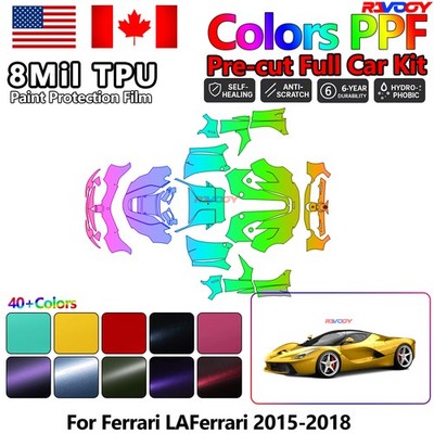 Color Precut PPF Paint Protection Film For Ferrari LAFerrari 2015-2018