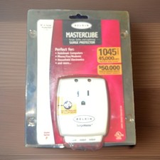 Belkin Mastercube Surge Protector, Model F9H120-CW - Computer, Phone, Fax - NEW