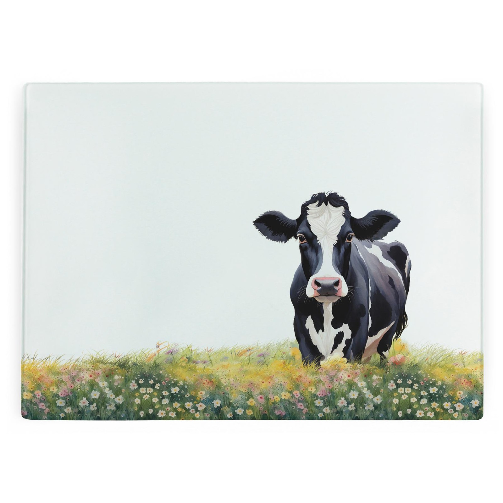 Friesian Cow Glass Worktop Protector - Kitchen Cutting Board Countryside Gifts