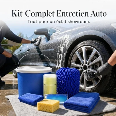 Kit de Nettoyage Voiture | Ensemble d'Accessoires de Lavage Auto | pour voiture - Photo 1/4