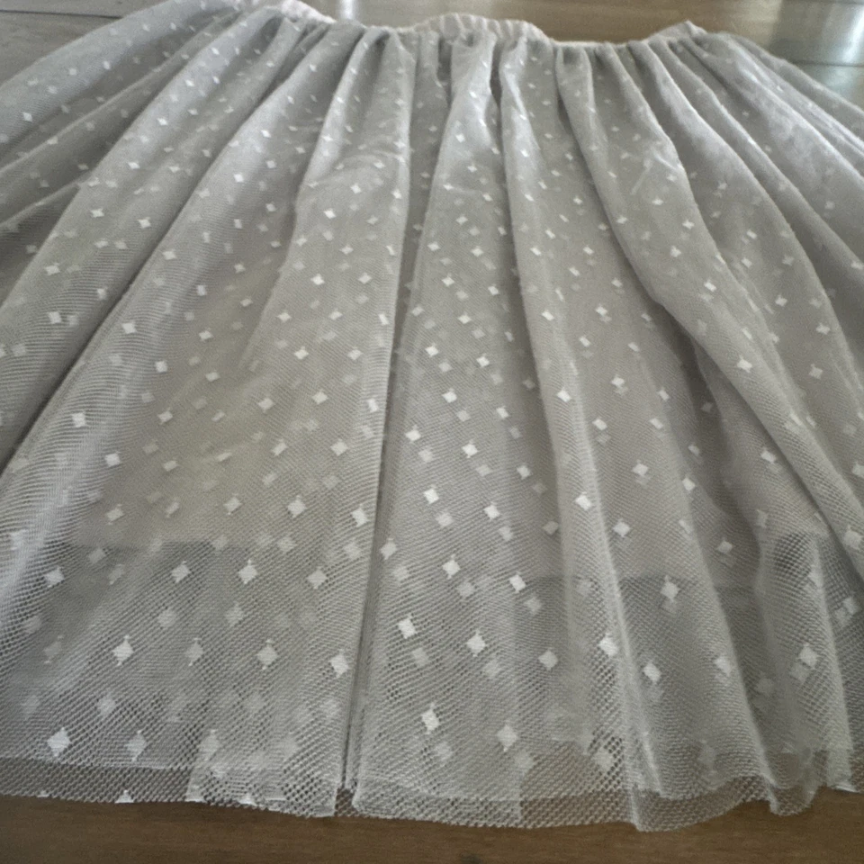 Falda de Tul Granate Hill Talla S Gris Cintura Elástica Lunares Ballet Hada Grunge Foto 2 de 4
