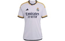 adidas Letter Stripe Printed Short Sleeve Soccer Jersey