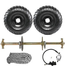 32" Rear Axle Kit 10" Wheels 428 Sprocket Hub for Go Kart ATV Buggy Quad Trike