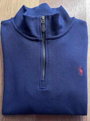 Herren Pullover mit Viertelreißverschluss. Gr. L . Ralph Lauren.