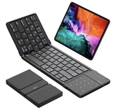 Nillkin Foldable Bluetooth Keyboard with Touchpad & Number Pad, Portable NICE