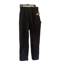 Elbeco Tek3 Men Uniform Pants Black 30x34” Cargo Zip Stretch Flex Waist Rise 12”