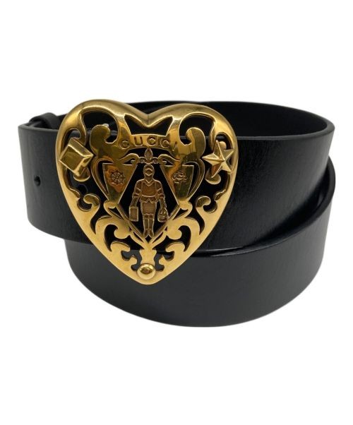 Classic Men's Heart Crest Leather Belt – Stylish Casual Accessory