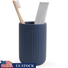 Ceramic Toothbrush Holder Non-toxic Bathroom Cup Multi-purpose Oral Care Storage