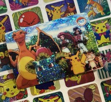Adesivo Pokemon Charizard Vintage Pocket Monsters Vending HOLO Prisma 1998 Bandai
