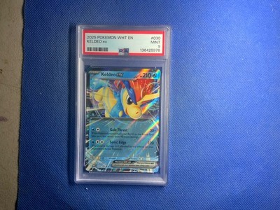 Pokemon TCG Keldeo ex 030/086 2025 White Flare Double Rare Card