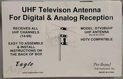 Eagle Aspen DTV2BUHF 2-Bay UHF Outdoor TV Antenna