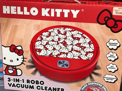 UK EU US Worldwide model   Hello Kitty 3 In 1 Robo Vacuum Cleaner HKFLRVAC