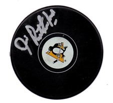 JIM RUTHERFORD PITTSBURGH PENGUINS SIGNED AUTOGRAPHED LOGO PUCK WITH COA