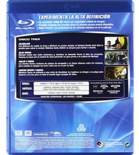 PRISON BREAK (3ªTemporada completa) 4 Discos BLU-RAY Región A-B-C 'L-16' - Imagen 9 de 11