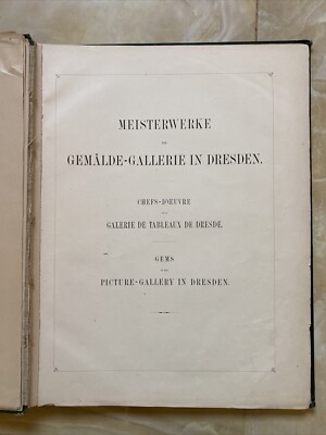 Grande Libro D epoca Dresden Gallery Con Sei Incisioni ￼