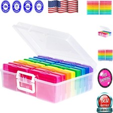 Waterproof Craft Organizer with Snap-tight Photo Cases - 16 Total Compartments