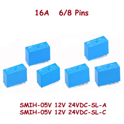 New Original Black 12V SONGLE Power Relays SRE-12VDC-SL-2C 4137 8-Pins