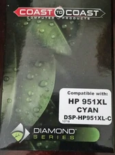 NEW Coast To Coast  HP 951XL Printer Ink Cartridge, Cyan  Sealed