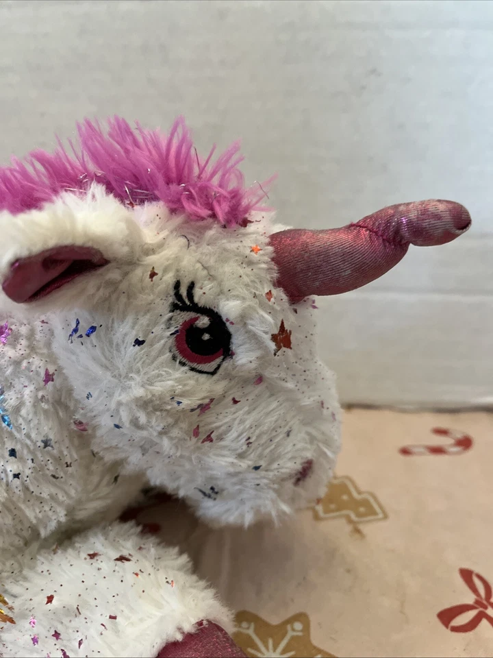 Dan Dee Unicorn w/ Matallic Stars Horn & Hooves Plush Stuffed Animal Toy - Image 2 of 4