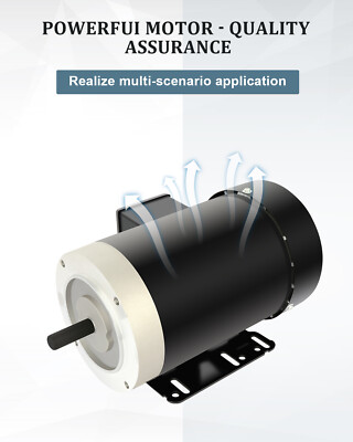 General Purpose Electric Motor 3 HP 56C Frame 3450 RPM TEFC