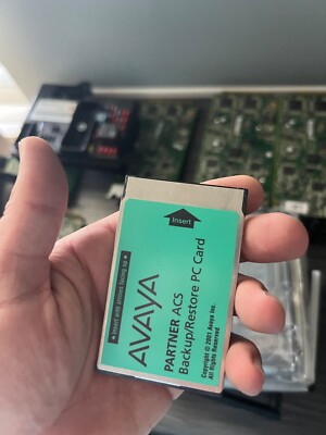 Avaya Partner ACS Backup/Restore PC Card working pull