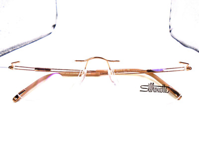 Silhouette 5521 EU 3530 Rose Gold 53-19-140 Titan Womens Eyeglass Frames Austria