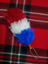 T C Federbusch Glengarry Kappe / Balmoral Hut Hechel 6 "/ Kopfbedeckung