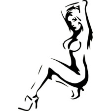 Center Fold Sexy Girl Women Vinyl Decal -sticker For Car Truck Bumper Wall Center Fold Sexy Girl Women Vinyl Decal -sticker For Car Truck Bumper Wall