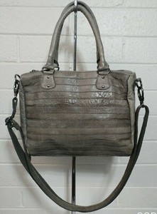 FRANCESCO ROSSIS ZURICH Designer Bag/Purse GREY LEATHER HANDBAG