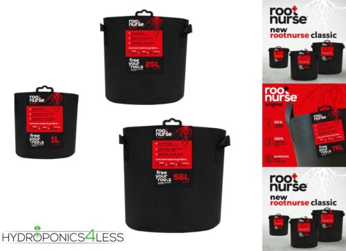 Root Nurse Fabric Pot Black Smart Grow Aeration Container Bag Pouch Hydroponics
