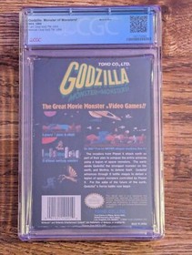 GODZILLA Monster of Monsters Nintendo NES Game CIB Complete 1989 CGC Grade 7.5