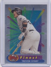 Trevor Story 2017 Topps Finest #BR-TS - Basketball Recreates - Colorado Rockies