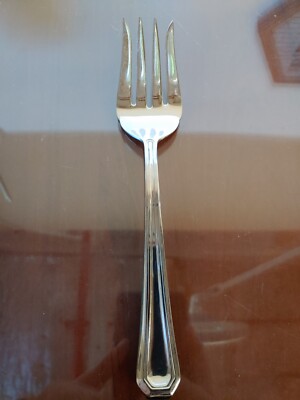 Gorham 18/10 Stainless FAIRVIEW Flatware Oversize Serving Cold Meat Fork 