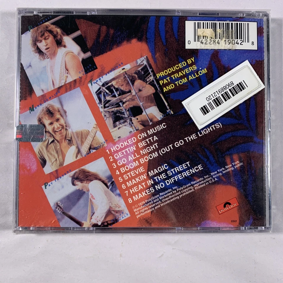 Pat Travers Band Live Go For What You Know CD Polydor - Brand New - Sealed Foto 2 de 4