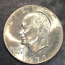 1977 Eisenhower IKE Dollar Uncirculated - High Quality Scans #Q280