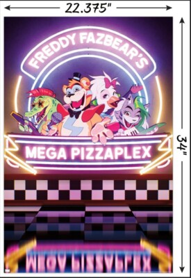 FIVE NIGHTS AT FREDDY'S: SECURITY BREACH - MEGA PIZZAPLEX POSTER - 22x34 25143