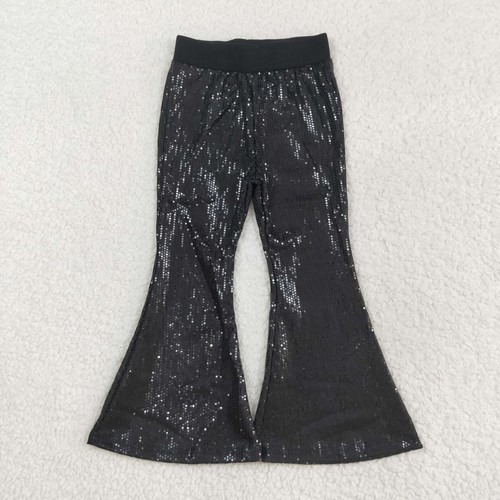 Baby Girls Sequin Bell Bottom Pants Stylish Party Wear Birthday Gift - Picture 2 of 14